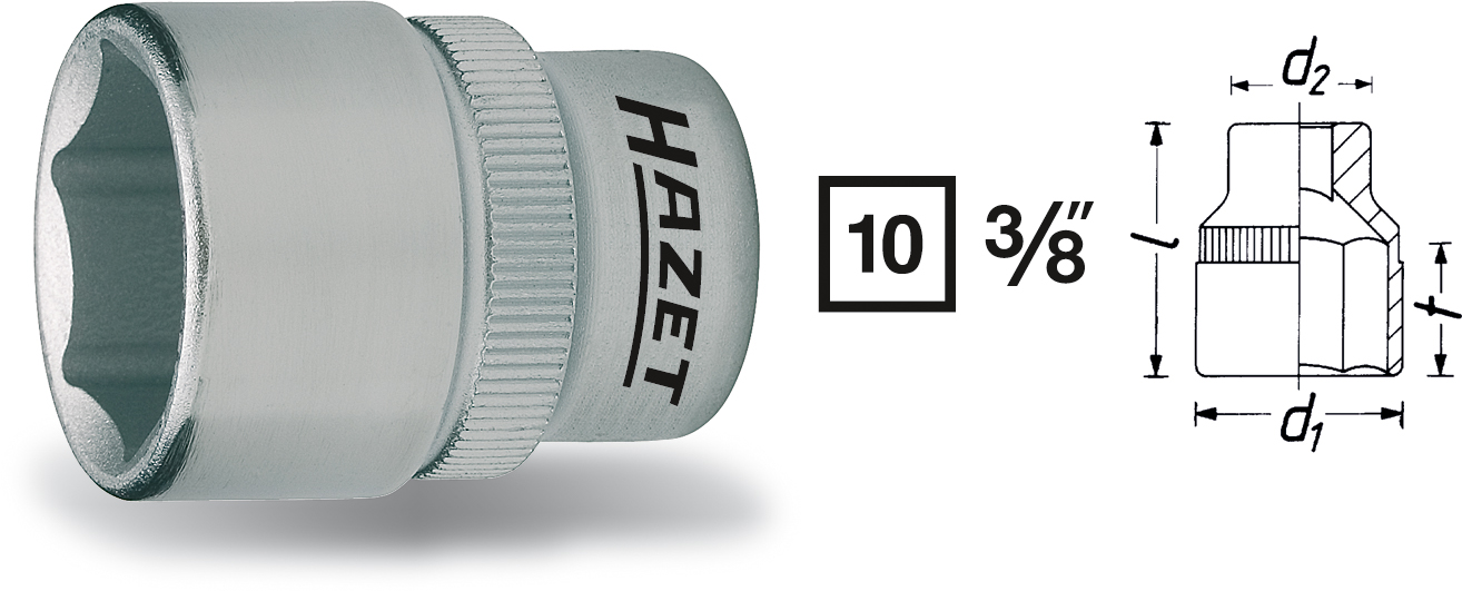 Hylsa 3/8  15mm