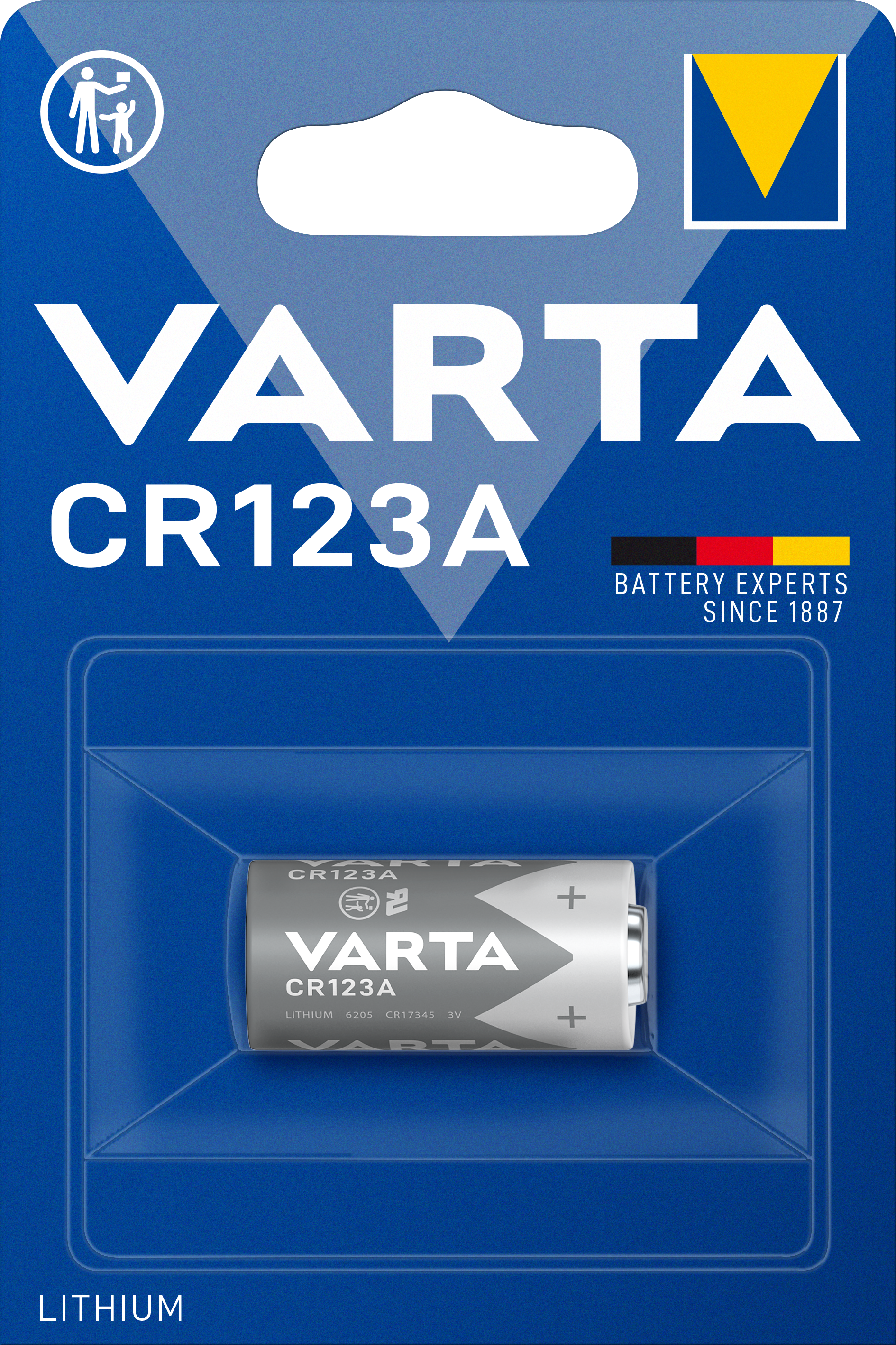 Batteri CR123A 3V litium