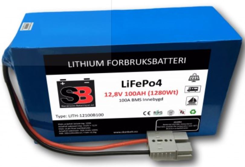Batteri 100Ah Litium Compact