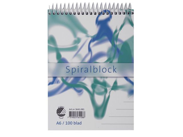 Spiralblock A6, linjerat