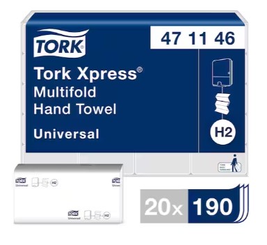 Tork Xpress M-fold Handduk Uni