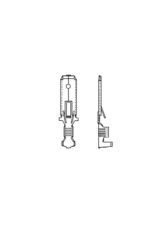 Flatstift B 410H 6,3mm m. hake