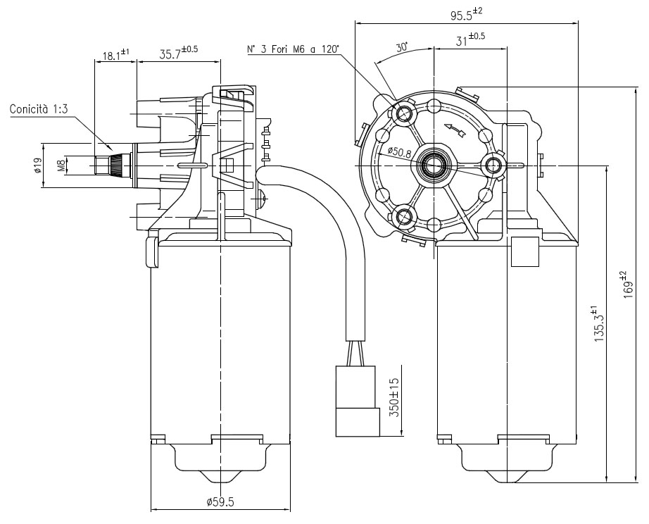 Torkarmotor I 31, 24V