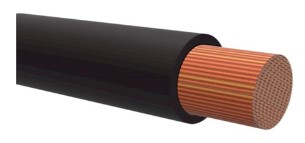 Kabel R2 0.5mm, svart