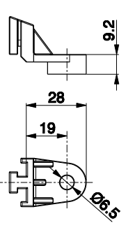 Fste VA-flktar 28x9,2 mm