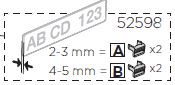 Skylthllarclips (2A+2B)