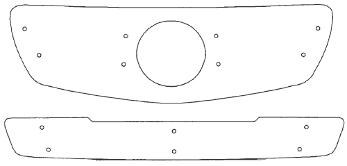 Maskisuoja Mercedes Benz 204C Avantgarde 2007-2011